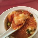 中国精進料理 凛林 - 伊勢海老では無いが大海老のチリソースをチーズで！イタリアンには決してならない！