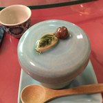 中国精進料理 凛林 - 林さん自作の茶碗