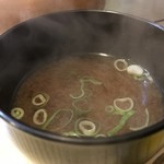 ステーキ宮川 - 料理写真:味噌汁(2018.9.13)