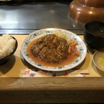 ステーキ宮川 - 料理写真:ハンバーグ定食750円です(2018.9.13)