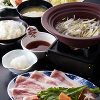 <おすすめ＞こだわり豚のしゃぶしゃぶ膳