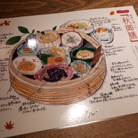 やさい家めい 表参道ヒルズ本家 - お料理の丁寧なイラスト説明はありがたいです。