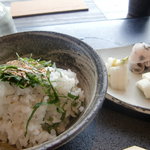 嵐山よしむら - 嵐山膳　青じそごはんと香の物