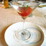 グリルうかい 丸の内店 - フルーツトマトのジュレ