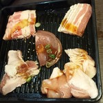 天山閣 - 肉5種盛