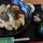 Yamagoya - 小エビと野菜の冷天おろしそば