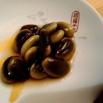 門前茶寮彌生座 - ひたし豆、鞍掛豆