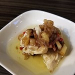 F.c Agio - 選べる前菜、鶏の笹身