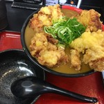 極楽うどん TKU - 鶏天カレーうどん（￥950）