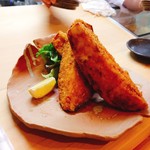 瀬戸内旬菜すし きよみず - 絹かわなすフライ（580円）