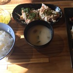 ぢょいふる - 鳥むねタタキ定食（￥750）