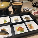 湯沢ニューオータニ - 御膳6種、刺身と鍋と焼物