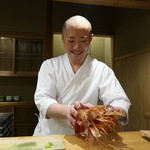 東麻布 天本 - 頭の剃りは週2回だそうです