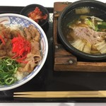 肉まる商店 - 牛カルビ丼・肉吸いセット