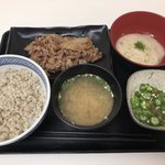 Yoshinoya - 2018.8.10  麦とろ牛皿御膳