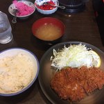 とんかつ 赤坂 水野 - ロースカツ定食 竹 1,050円