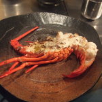 ステーキハウスZEN - 伊勢海老焼き上がり