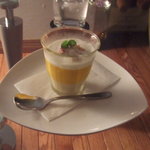 ステーキハウスZEN - デザート　かぼちゃとさつまイモのプリン