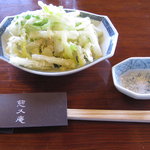 慈久庵 - 地ねぎの天ぷら