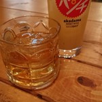 Taishuusakaba Shinsatsukazoku - 梅酒ロックとグレープフルーツジュース