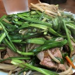 ますや - ♪ド迫力のレバニラ炒め、最高です...