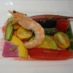 野菜のモザイクwith天使のエビ