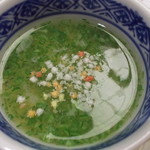 門前茶寮彌生座 - オクラあん冷茶碗蒸し