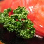 新料理 都留野 - トマトサラダ（２）　ズームアップ