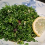 新料理 都留野 - たんタタキ　ズームアップ