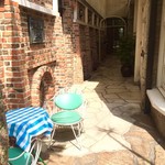 イノダコーヒ - この奥はトイレ