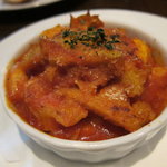 トリッパといんげんトマトグラタン