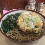 そばの神田東一屋 - 朝そば 大盛り1.5玉＋えびかき揚！