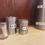 そばの神田東一屋 - コンディメンツ。