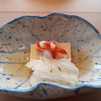 和の食 いがらし - 卵豆腐、車海老、素麺