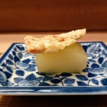 すし処 みや古分店 - クチコの天ぷらと冬瓜