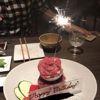 原宿焼肉 KINTAN - お肉ケーキ