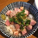荒町商店中華そば ふじやま - 〆の肉飯200えん