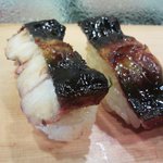 角喜鮨 - 天然鰻　握り