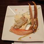 たらば蟹、ずわい蟹のしゃぶしゃぶ