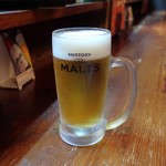 いかやき やまげん - 生ビール