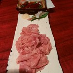 かんむら - 鶏レバ刺し　730円