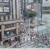 Arbre village - ４階からの眺望、銀座４丁目交差点三越前