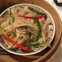 中国料理 桃園 - ゼンマイの生姜、ネギ風味蒸し