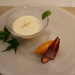 E.Bu.Ri.Ko - デザート(レモンのプリン＆マンゴーのシャーベット)