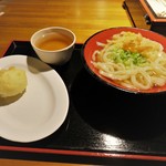 てんてこ舞 - かけうどん１玉（\350）と玉子天（\100）