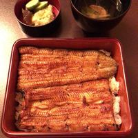 つきじ宮川本廛 - 鰻重 ハ 4,428円 + 肝吸い 432円
