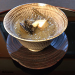 御料理 寺沢 - 鮑と蓴菜の酢物