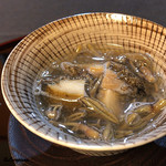 御料理 寺沢 - 中には鮑がたっぶり