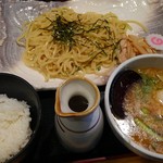 会津ラーメン 和 - 濃厚塩青じそつけ麺