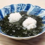 緒方 - 鱧と岩もずく